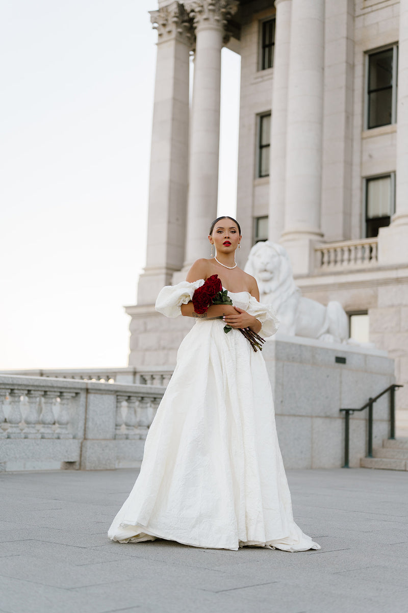 Victoria Gown (Maxi) Ivory Ava Gowns