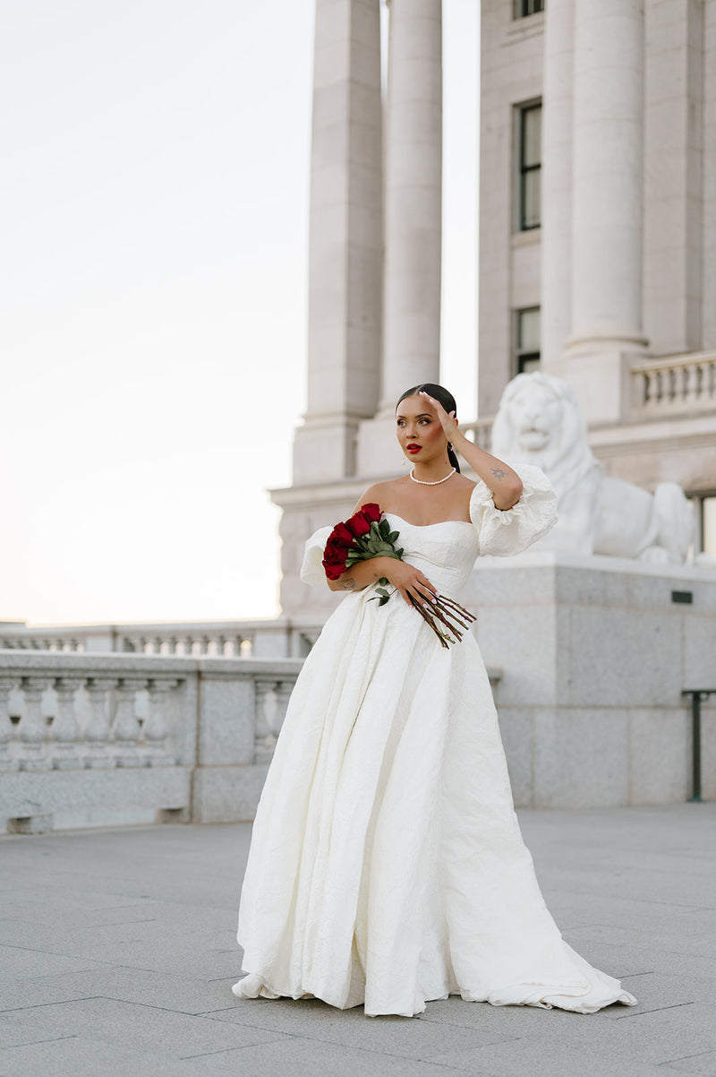 Victoria Gown (Maxi) Ivory Ava Gowns